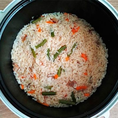рис з овочами в мультиварці